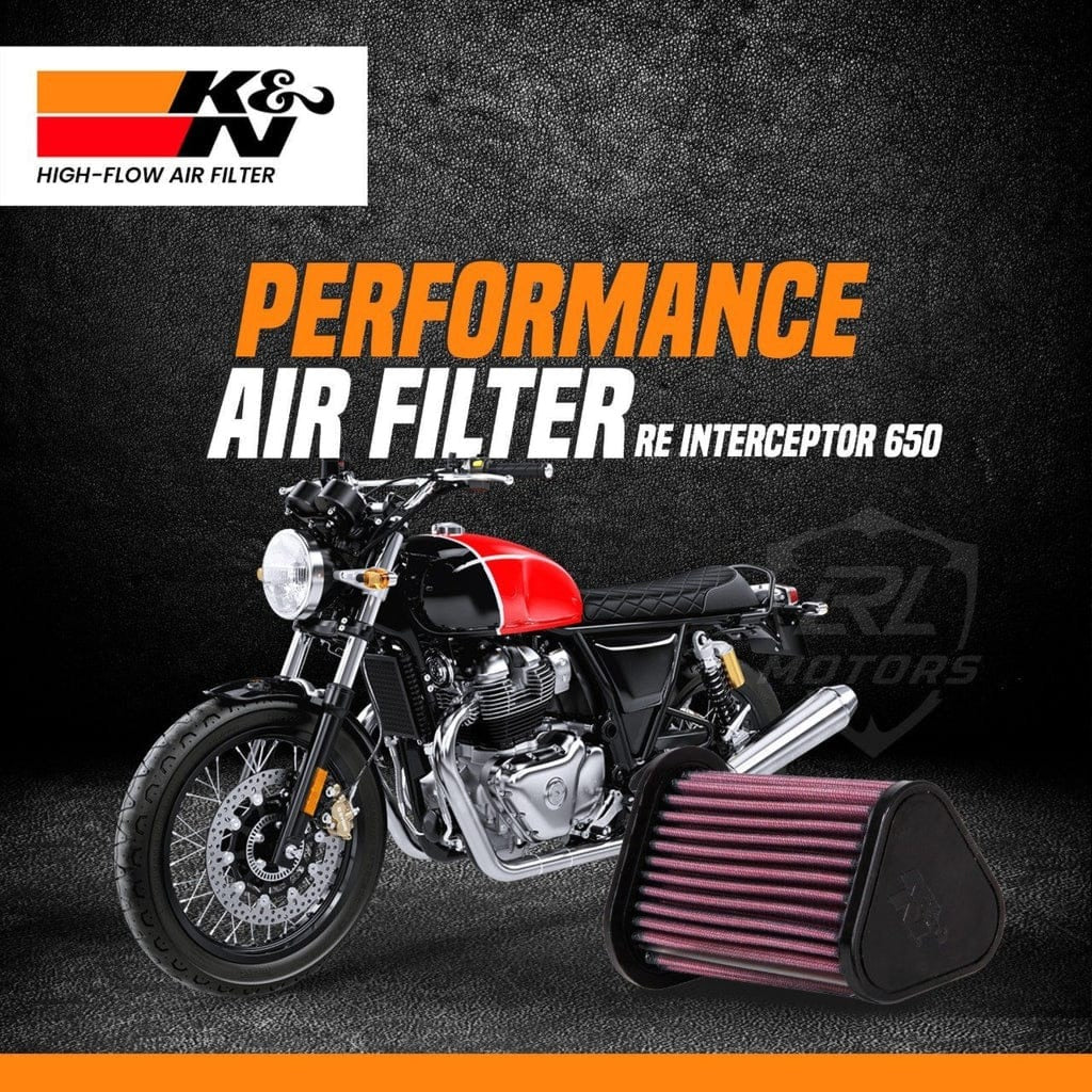 Royal Enfield Interceptor OR ContinentalGT K&N Air Filter (BS4 & BS6)