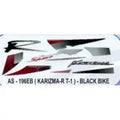 Graphics Sticker Set for Hero Honda Karizma R – Type 1 – Black Vehicle – Both Sides