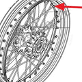 Outer spokes Benelli TRK 502X – RKD