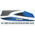 Graphics Sticker Set for Bajaj Pulsar 220 UG4 – Black Vehicle – Blue Sticker – Both Sides