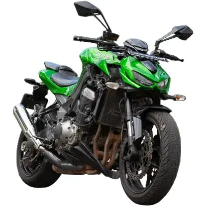Kawasaki Z1000 slip-on exhaust detail