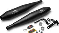 Yezdi Roadster / Jawa 42 / classic Red Rooster Celesta PRO Performance Exhaust Black Matte