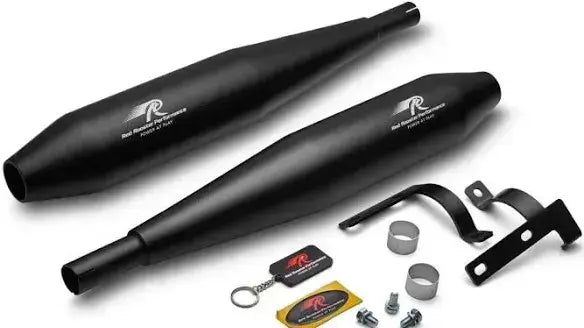 Yezdi Roadster / Jawa 42 / classic Red Rooster Celesta PRO Performance Exhaust Black Matte